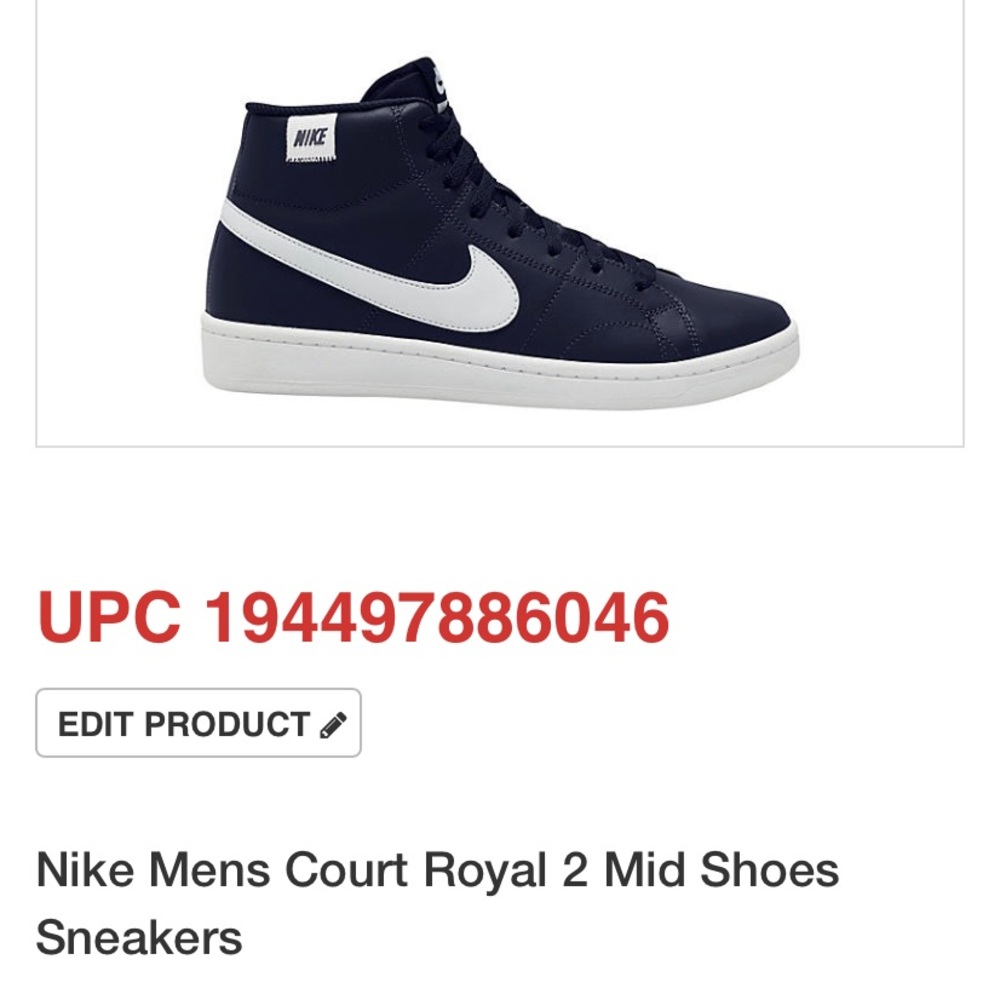 Nike men’s size 8.5 in good condition color is blue/white